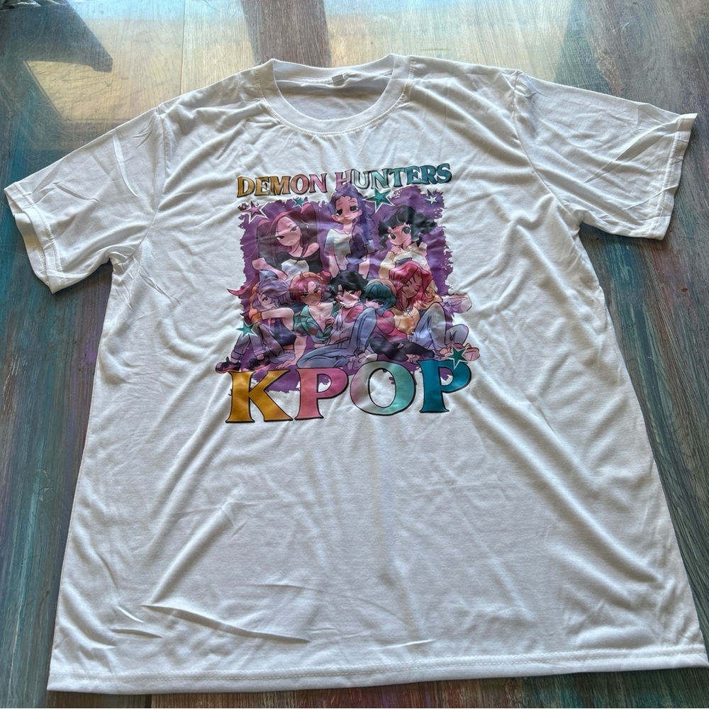 Demon Hunters KPOP Kids T-Shirt - White size XL